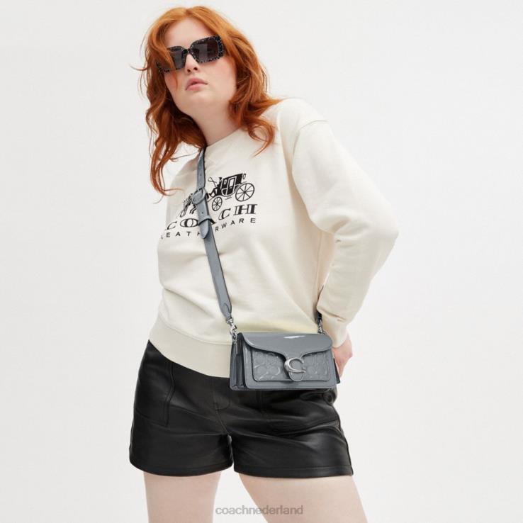 Coach vrouwen tabby schoudertas 20 van kenmerkend leer lh/grijsblauw 02264105