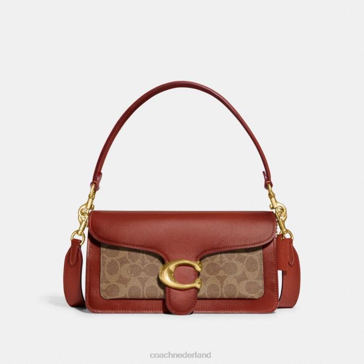 Coach vrouwen tabby schoudertas 26 van kenmerkend canvas b4/bruin roest 02264165