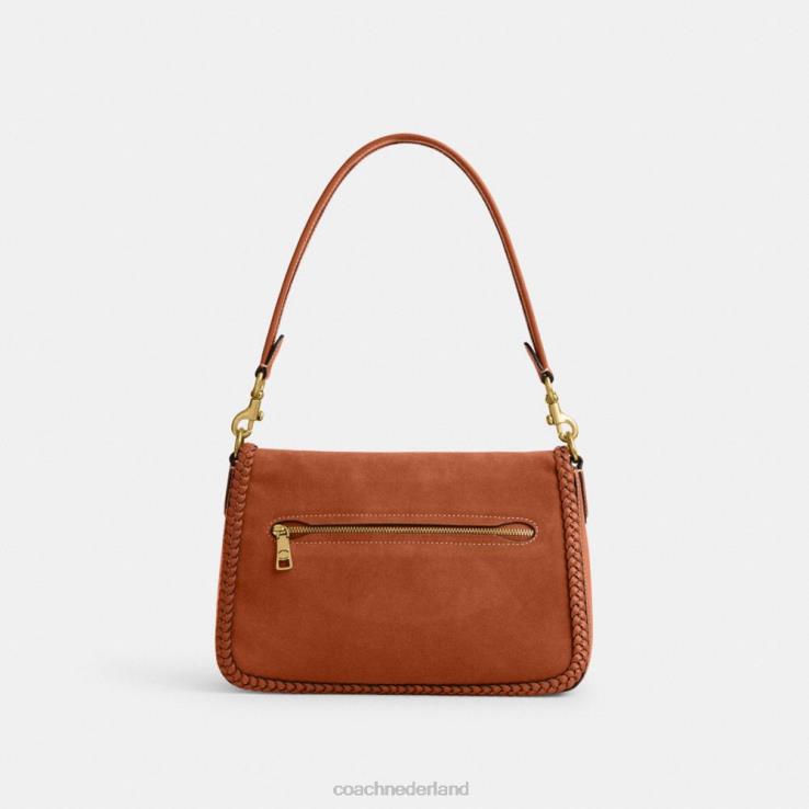 Coach vrouwen zachte tabby schoudertas met vlecht b4/gepolijst amber 02264122