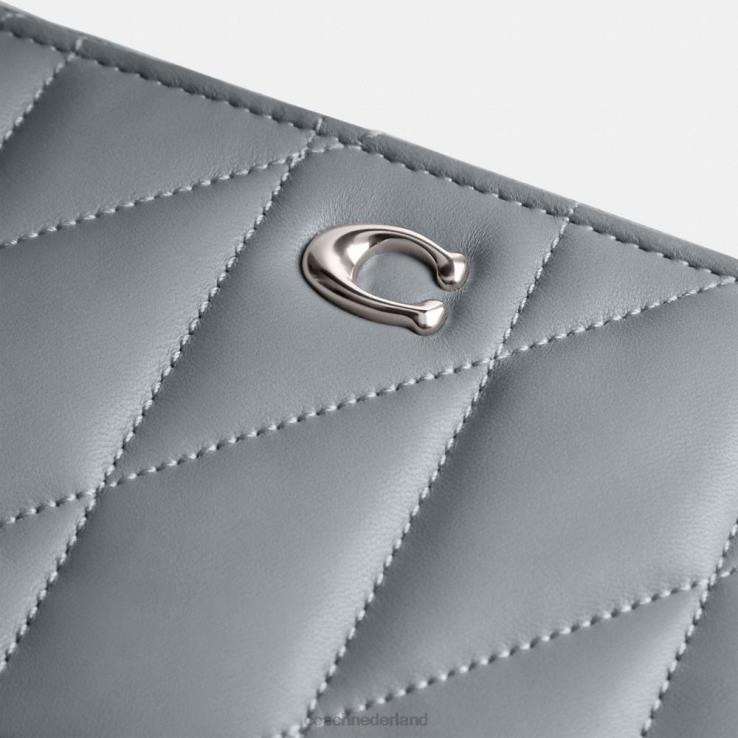 Coach vrouwen kira crossbody met kussenquilt lh/grijsblauw 02264310