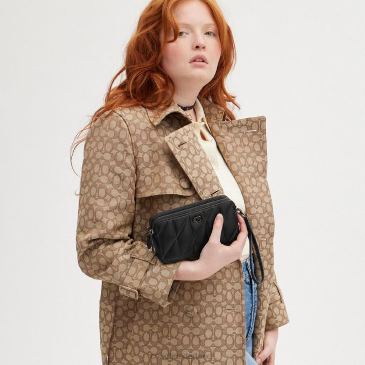 Coach vrouwen kira crossbody met kussenquilt v5/zwart 02264311