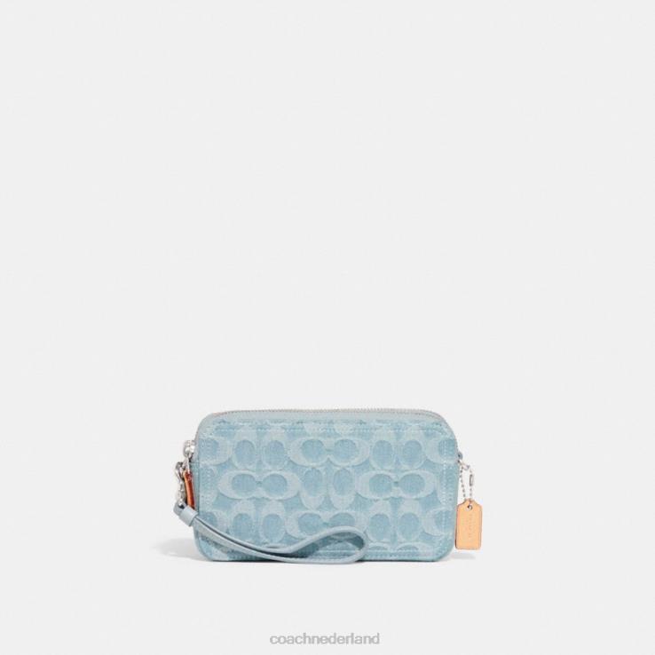 Coach vrouwen kira crossbodytas van kenmerkend denim lh/lichtblauw 02264312