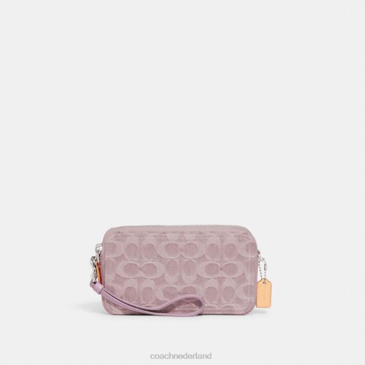 Coach vrouwen kira crossbodytas van kenmerkend denim lh/lichtpaars 02264313