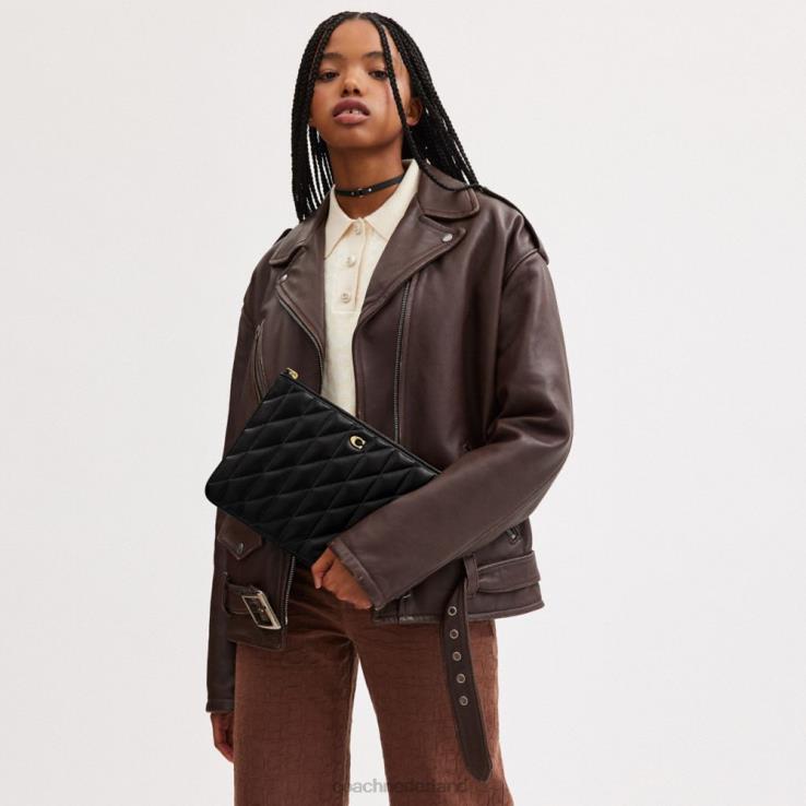 Coach vrouwen zakje 28 met kussenquilt b4/zwart 02264308