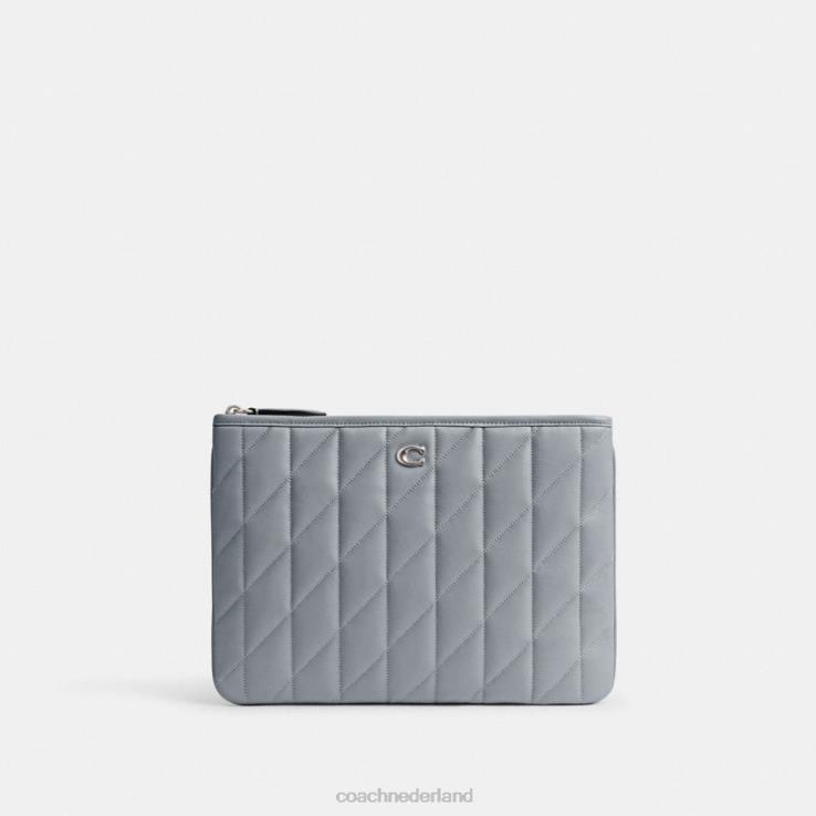 Coach vrouwen zakje 28 met kussenquilt lh/grijsblauw 02264309
