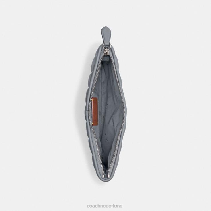 Coach vrouwen zakje 28 met kussenquilt lh/grijsblauw 02264309