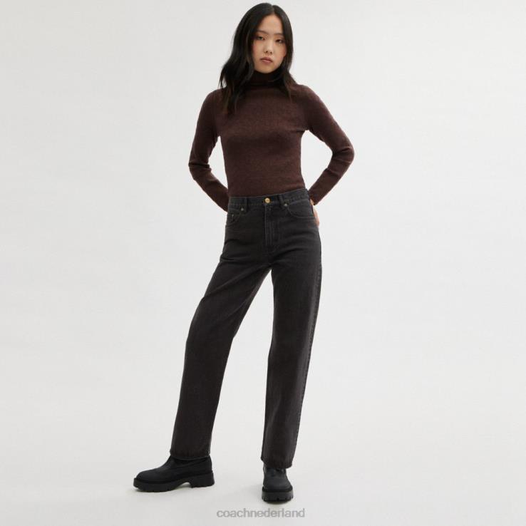 Coach vrouwen boyfriendjeans zwart 02264505