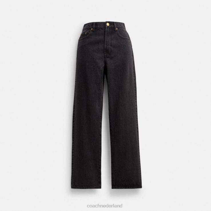 Coach vrouwen jeans met rechte pijpen zwart 02264506
