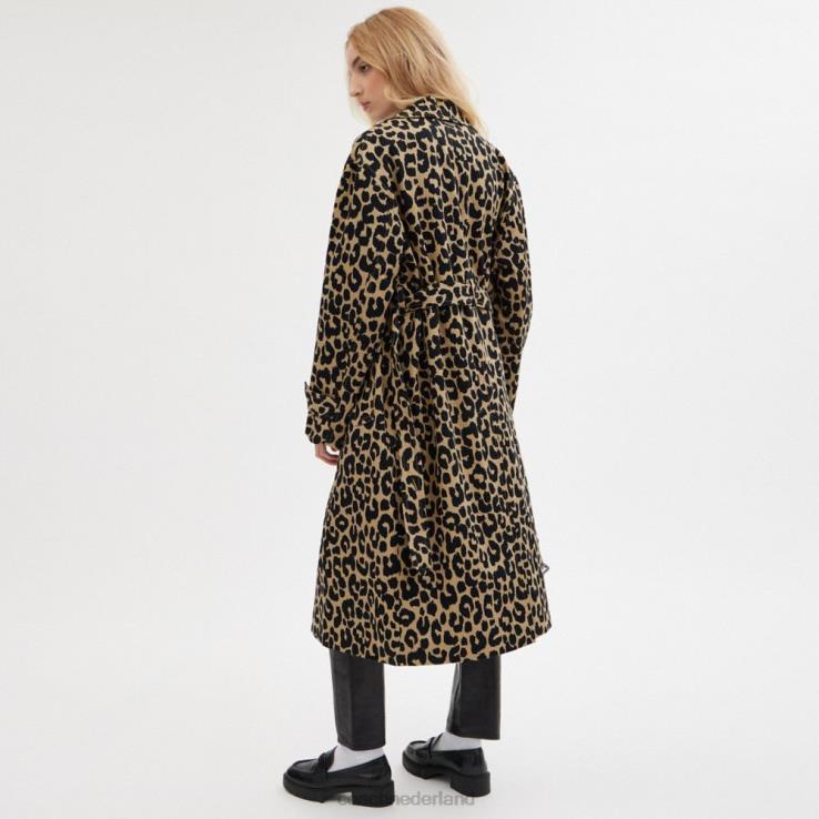 Coach vrouwen Oversized trenchcoat met luipaardprint luipaard 02264437