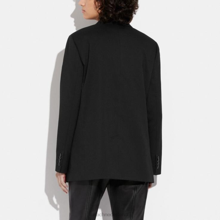 Coach vrouwen Relaxte blazer met kenmerkende voering zwart 02264469