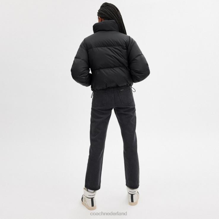 Coach vrouwen bijgesneden puffer zwart 02264440