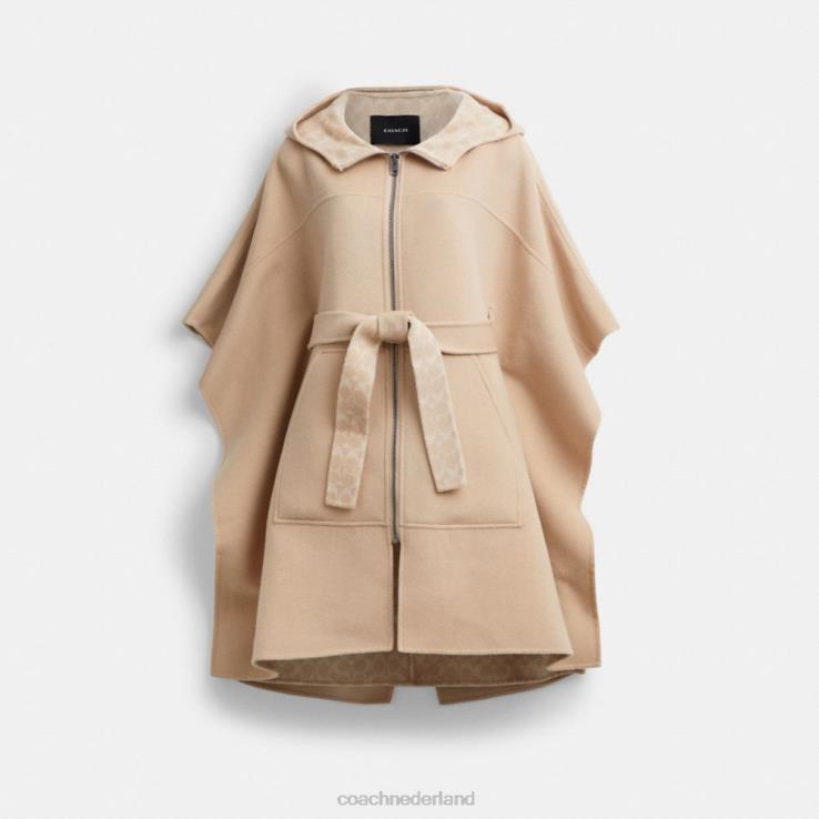 Coach vrouwen dubbele gezichtscape havermout 02264450