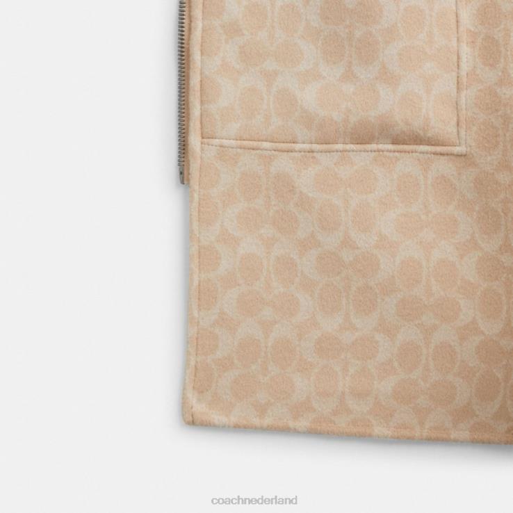 Coach vrouwen dubbele gezichtscape havermout 02264450