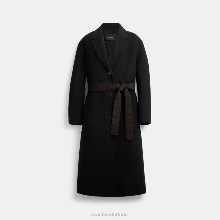 Coach vrouwen dubbelzijdige jas zwart 02264434