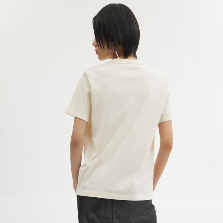 Coach vrouwen hart t-shirt wit. 02264470