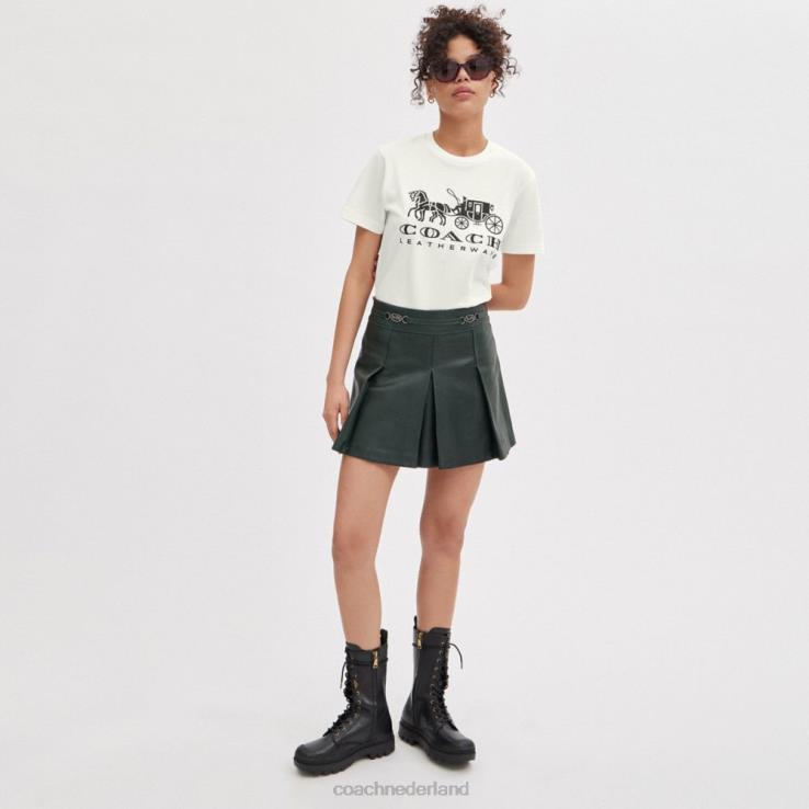 Coach vrouwen paard en wagen t-shirt wit. 02264493