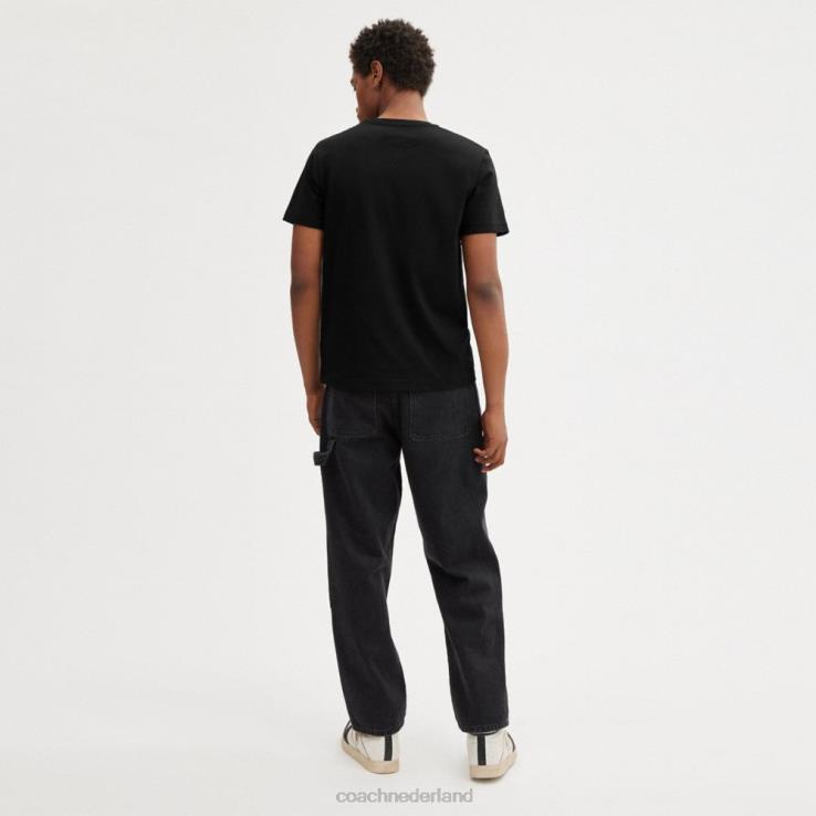 Coach vrouwen paard en wagen t-shirt zwart 02264492