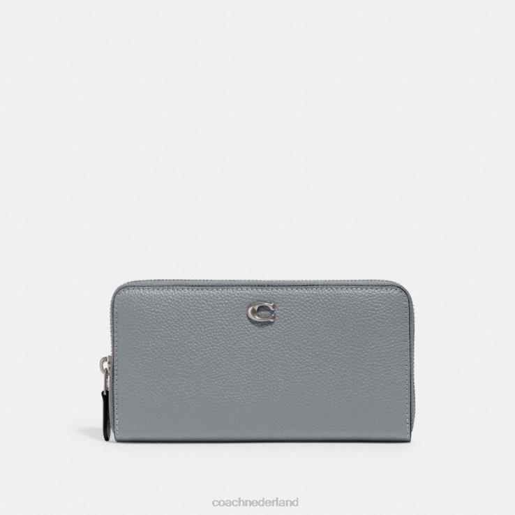 Coach vrouwen accordeon portemonnee met ritssluiting lh/grijsblauw 02264321