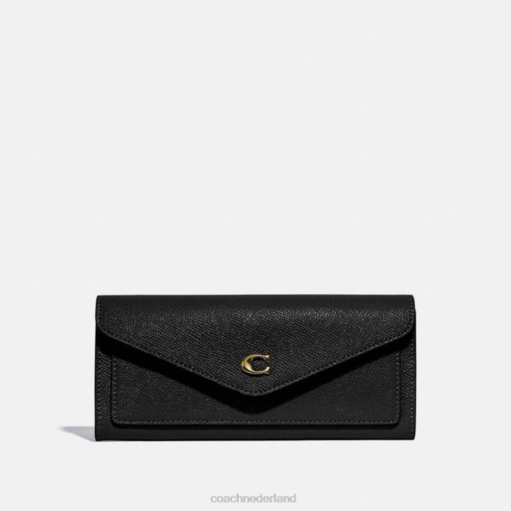 Coach vrouwen wyn zachte portemonnee li/zwart 02264328