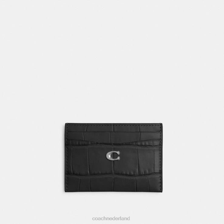 Coach vrouwen essentiële kaarthouder links/zwart 02264371