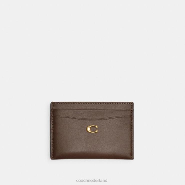 Coach vrouwen kaartenhoes b4/donkere steen 02264380