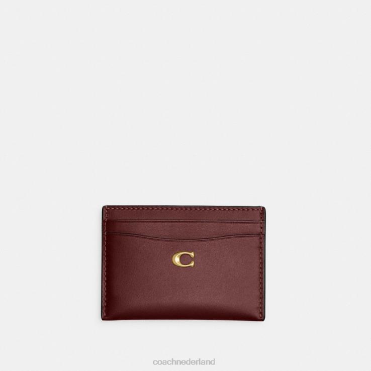 Coach vrouwen kaartenhoes b4/wijn 02264383