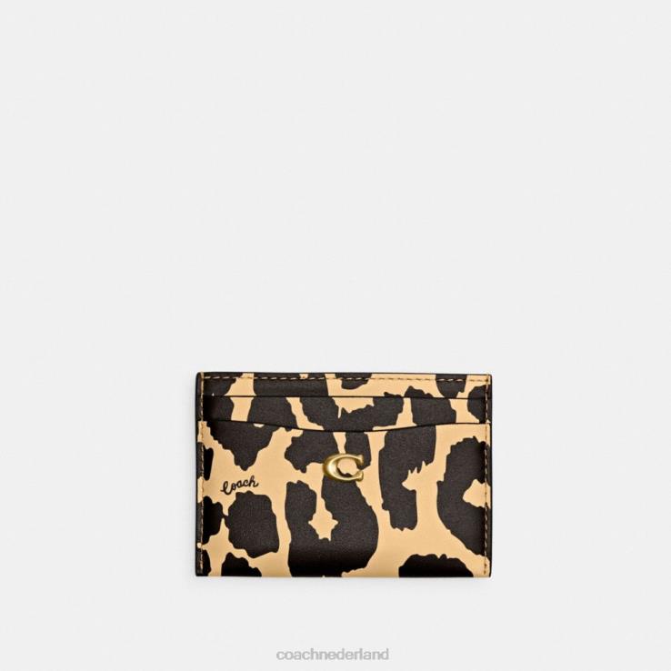 Coach vrouwen kaarthouder met luipaardprint b4/luipaard 02264382