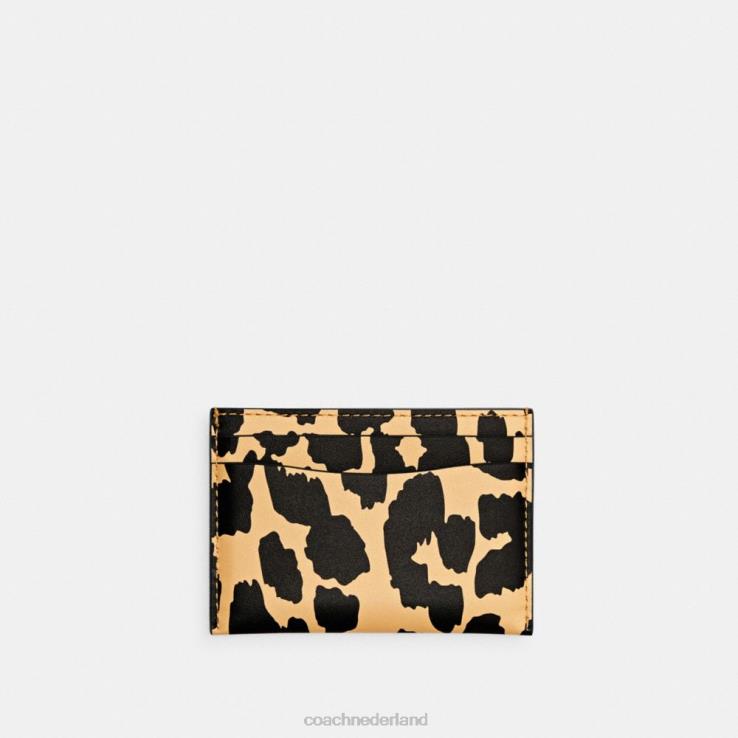 Coach vrouwen kaarthouder met luipaardprint b4/luipaard 02264382