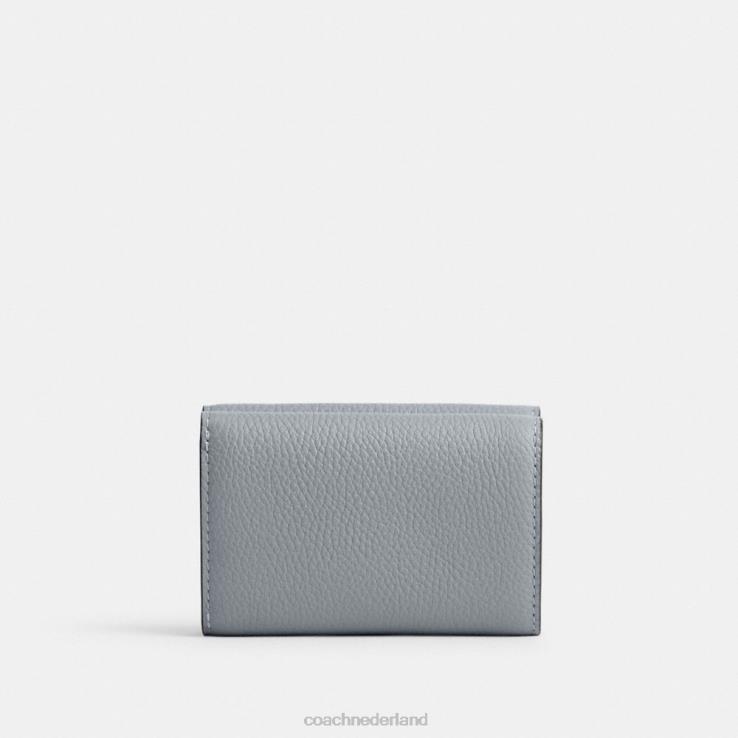Coach vrouwen essentiële mini driebladige portemonnee lh/grijsblauw 02264352