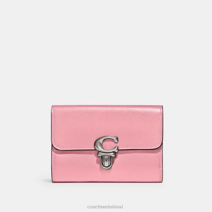 Coach vrouwen studio middelgrote portemonnee lh/bloem roze 02264334