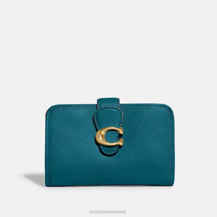 Coach vrouwen tabby middelgrote portemonnee b4/diep turkoois 02264339