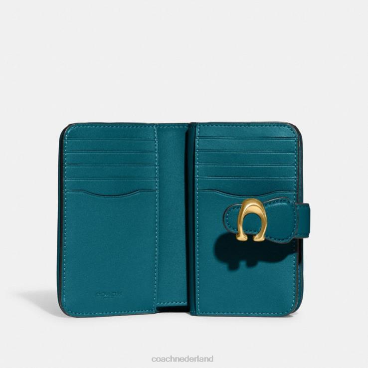 Coach vrouwen tabby middelgrote portemonnee b4/diep turkoois 02264339