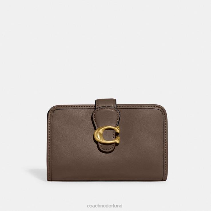 Coach vrouwen tabby middelgrote portemonnee b4/donkere steen 02264338
