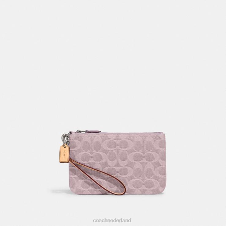 Coach vrouwen klein schoudertasje van kenmerkend denim lh/lichtpaars 02264365