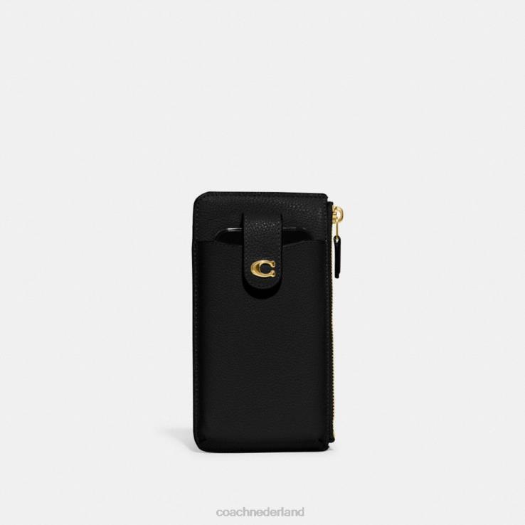 Coach vrouwen essentiële telefoon portemonnee b4/zwart 02264389