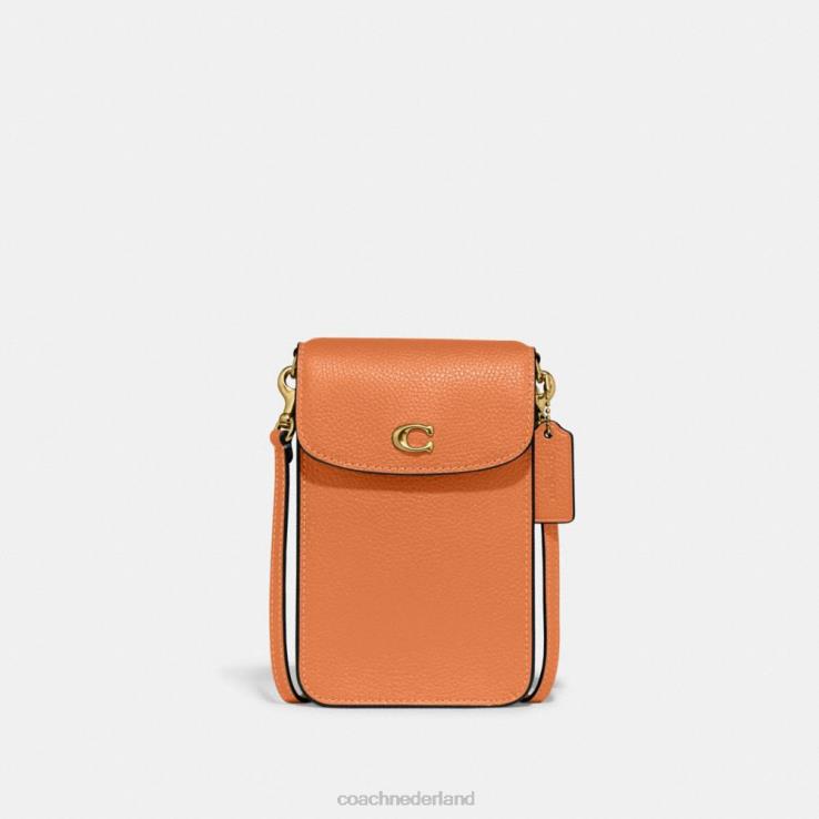Coach vrouwen telefoon crossbody b4/vervaagd oranje 02264387