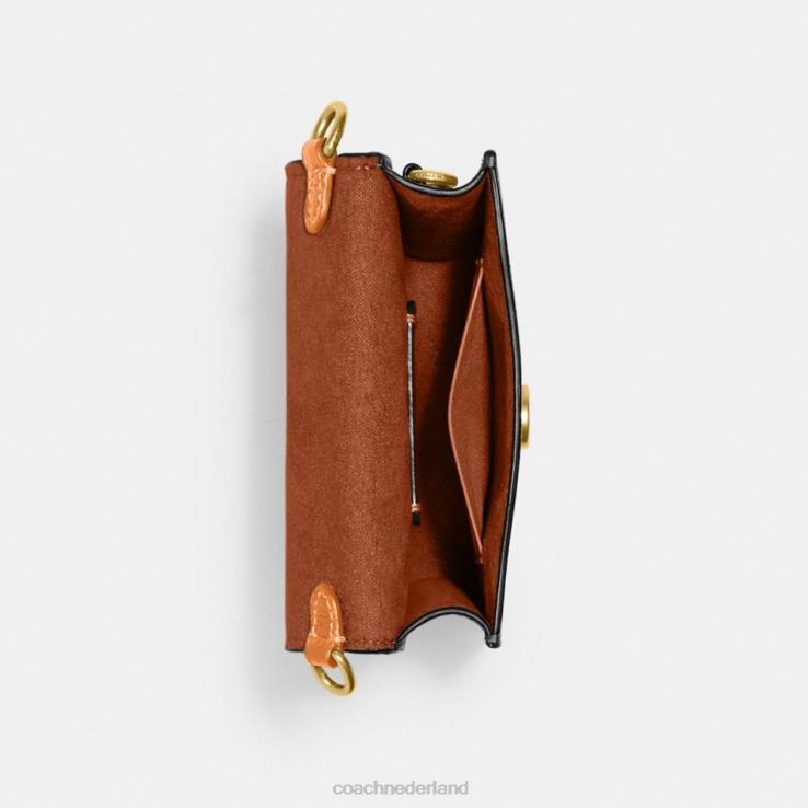 Coach vrouwen telefoon crossbody b4/vervaagd oranje 02264387