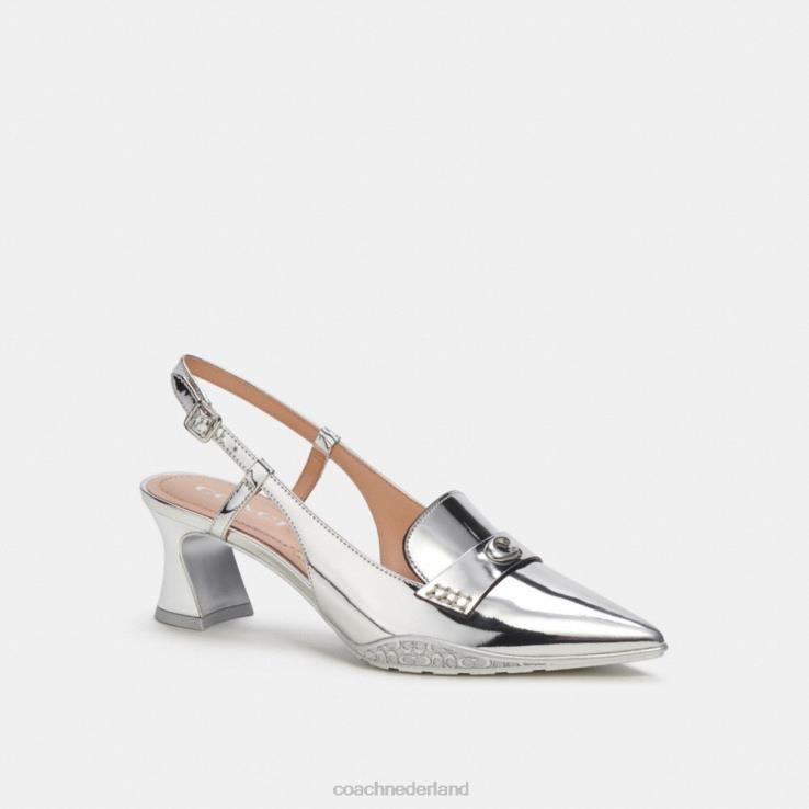 Coach vrouwen nikola hybride slingback zilver 02264411
