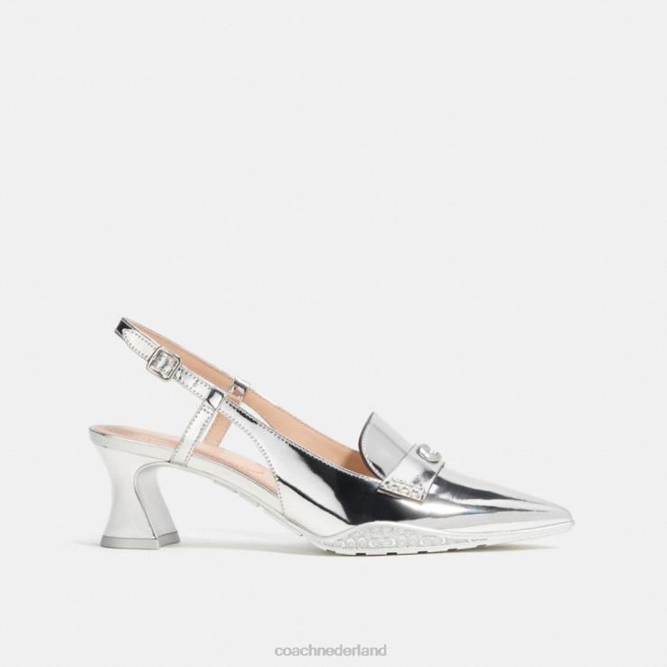 Coach vrouwen nikola hybride slingback zilver 02264411