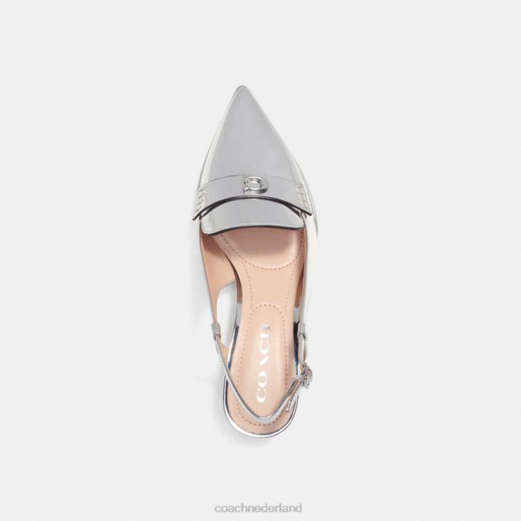 Coach vrouwen nikola hybride slingback zilver 02264411