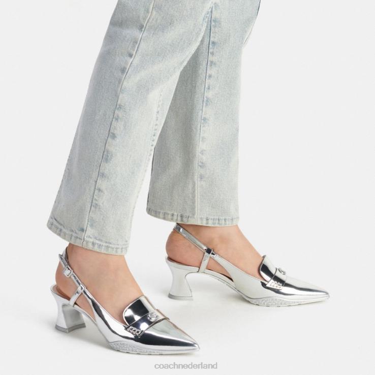 Coach vrouwen nikola hybride slingback zilver 02264411