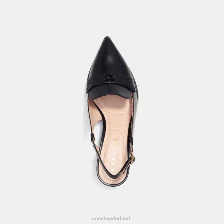Coach vrouwen nikola hybride slingback zwart 02264417