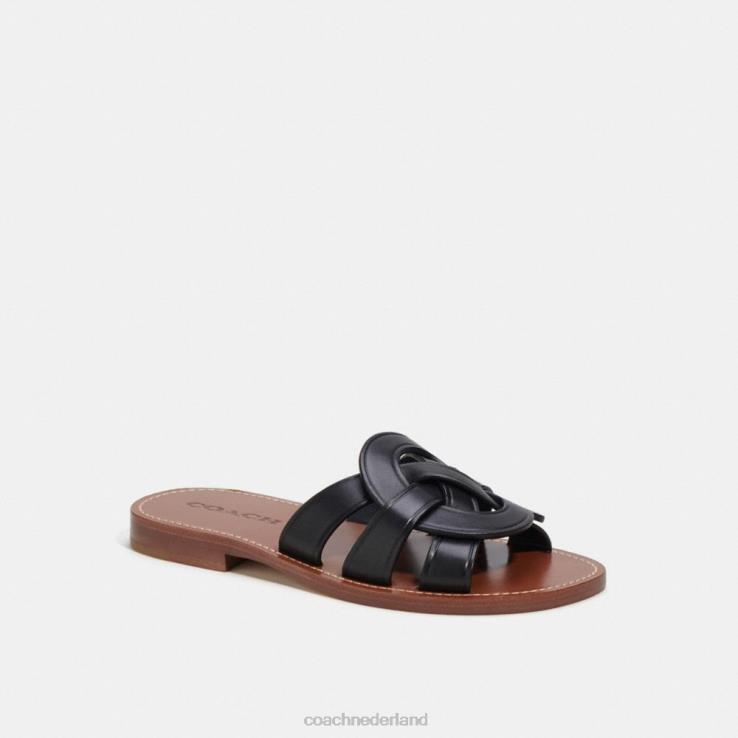 Coach vrouwen issa sandaal zwart 02264426