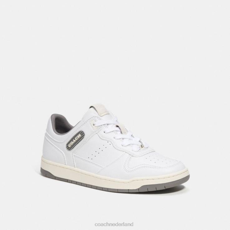 Coach vrouwen c201 lage sneaker grijs gespikkeld/optisch wit 02264406