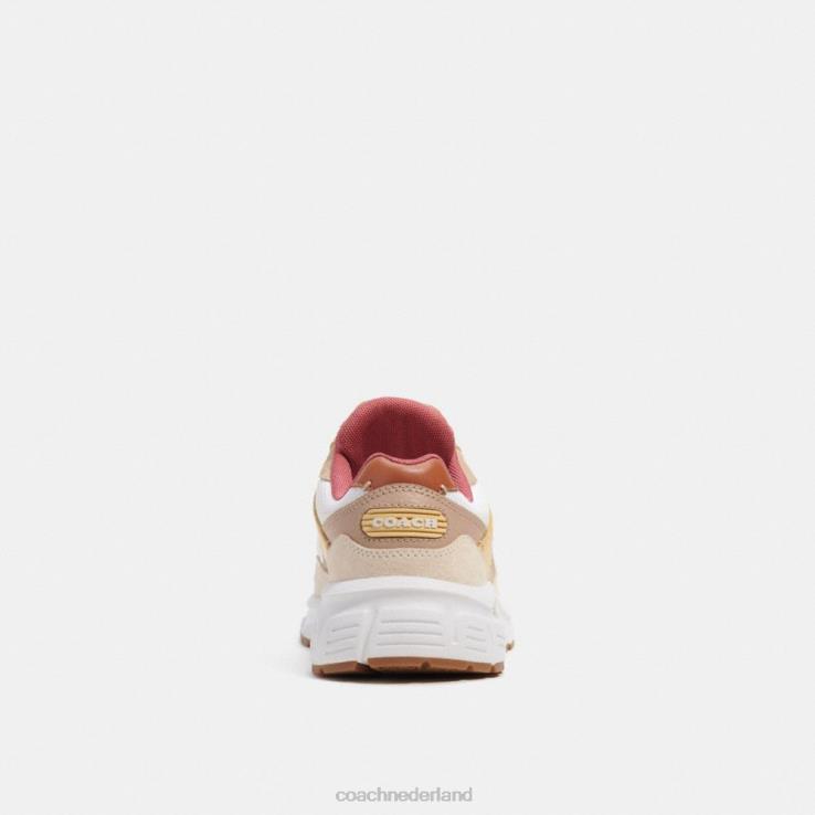 Coach vrouwen c301 sneaker krijt/taupe 02264405