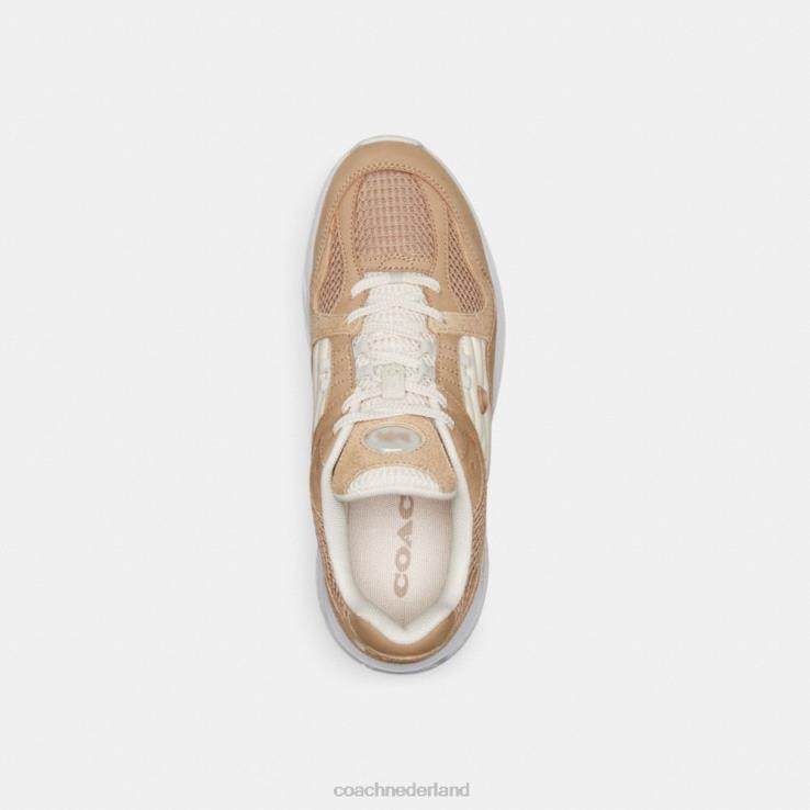 Coach vrouwen c301 sneaker taupe 02264401