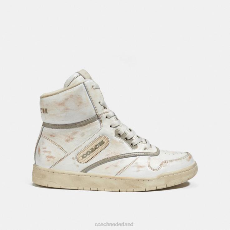 Coach vrouwen hoge sneaker wit/duifgrijs 02264408